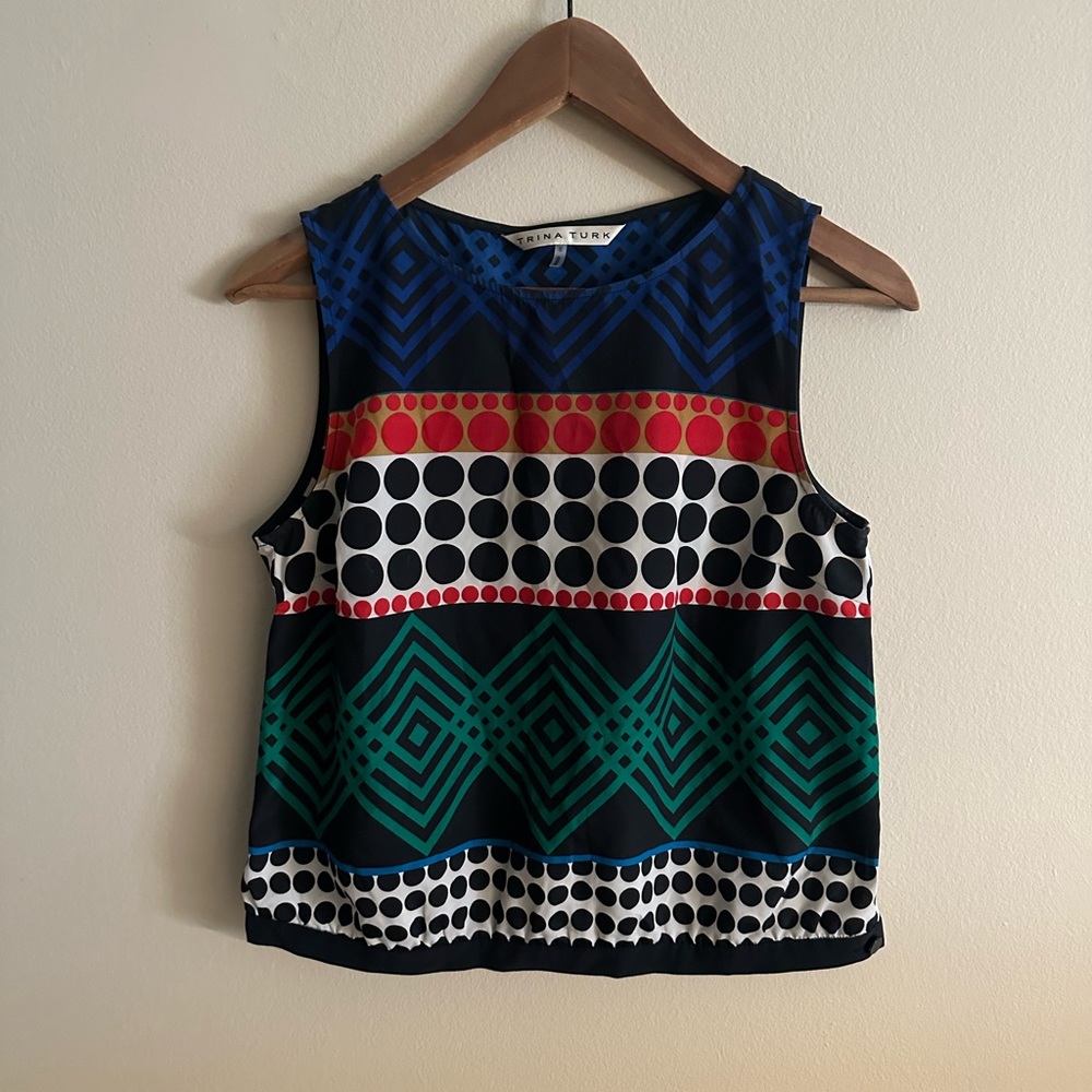 Trina Turk silk blouse S